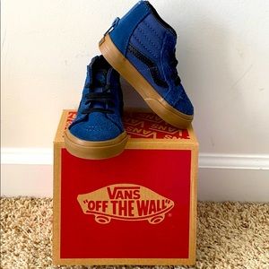 Vans SK8- Hi Zip Dark Denim 5.5 Toddler